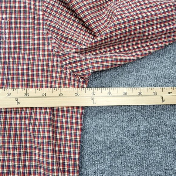 Abercrombie Fitch Shirt‎ Mens 2XL Red Plaid Button Down Long Sleeve Outdoors - Picture 5 of 8
